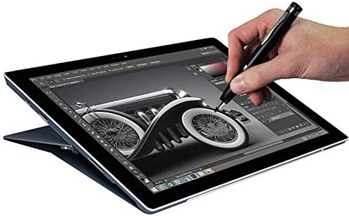 Navitech Silver Mini Fine Point Digital Active Stylus Pen compatível com o tablet Asus Zenpad 3s 10 9,7