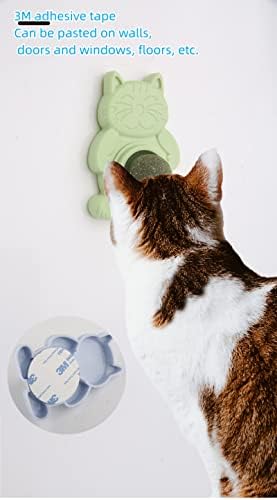 BNREO 3 Packs-Cat Toys, Toys de Catnip Ball e Cat Candy, Lick Cat e Brinquedos de Brinquedos, Brinquedos de Catnip Rotatable para Limpar os dentes de Kitten