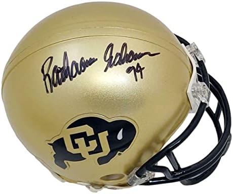 Rashaan Salaam assinou o mini capacete autografado Colorado Buffs PSA/DNA AK34378 - Mini capacetes da faculdade autografados