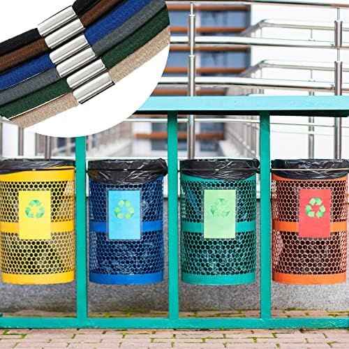 24 pacote de lixo de lata Bandos de borracha ajustem de 13-80 galões de latas de lixo bolsa de lixo de cozinha Bandas elásticas Bandas de gabinete de caixa de lixo Bandas de gabinete Loop para Escola em casa