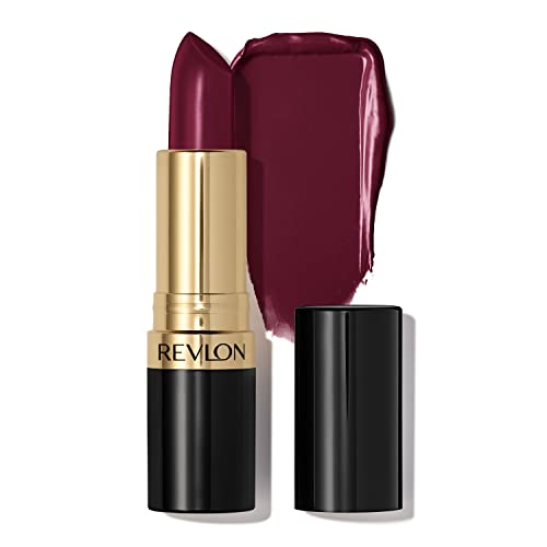 Revlon Lipstick Super Lustrous, Lipcolor de alto impacto com fórmula cremosa hidratante, infundida com vitamina E e óleo