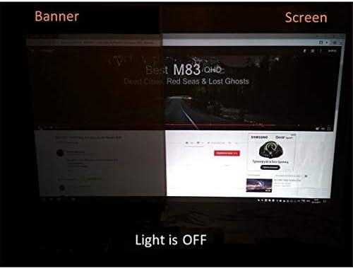 Tela do projetor Screen 16: 10.100 120 polegadas Tela de projeção de tecido de tecido refletido para YG300 DLP LED Video Beamer