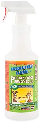 Absolutamente limpo Amazing Pet Odor Eliminator para casa, força profissional: enzimas naturais removem a maioria das manchas