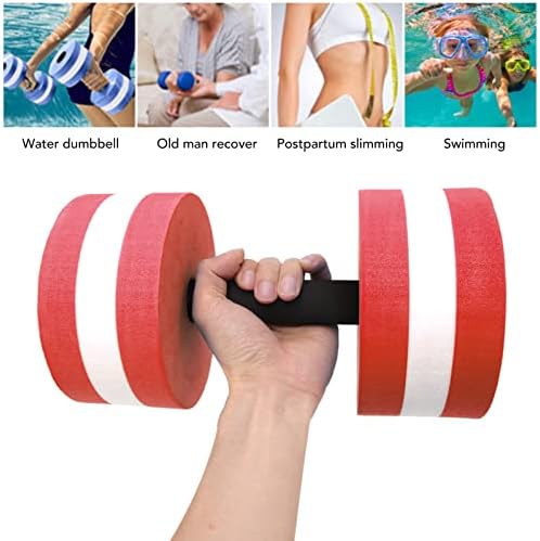 Halteres flutuantes de água, exercícios de ioga, halteres de água, excelente design, peso leve, alta flutuabilidade para treinamento de reabilitação