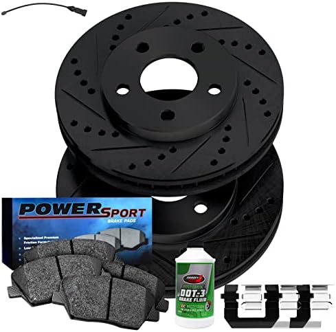 Kit de freios e rotores do esporte de energia Power | pastilhas de freio dianteiras | Rotores e almofadas de freio | pastilhas