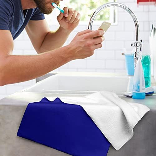 Toalha de face de bandeira azul de Bonnie pano de lavagem de pano de pano para spa e banheiro de hotel
