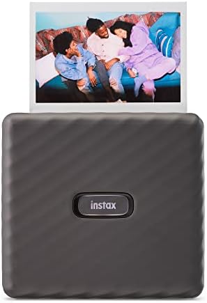 Fujifilm Instax Link Wide Photo Printer, Mini, Impressora de imagem Polaroid, portátil, portátil, compacta e leve, compatível com dispositivos iOS e Android iPhone - Mocha Gray