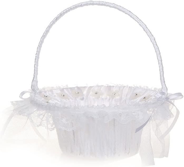 Eyhlkm Casamento Bridal Bridesmaid Flower Girl Girl Plinkle Flower Flor Basket Flor Girl Basket Wedding Supplies