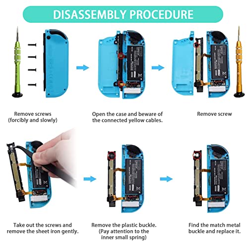 VGBUS Joycon Joystick Substituição 4 Pacote, Kit Joycon Reparação Substituição de Joystick para Fix Drift Nintendo