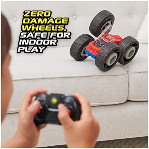 Air Hogs Super Soft, Flippin 'Frenzy, 360 Spinning Action, 2-em 1 Stunho Carro de controle remoto, brinquedos infantis para crianças de 4 anos ou mais