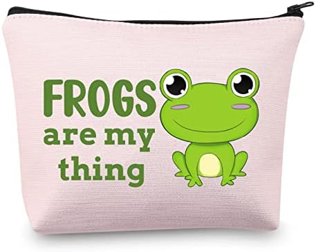 Vamsii Frog Makeup Bag Gung Freens para amantes de sapo