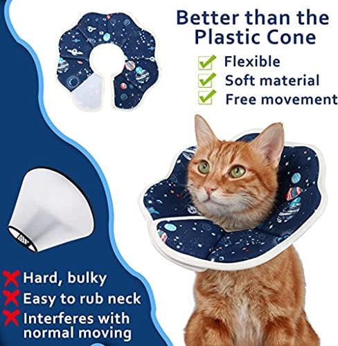 Cone de gato macio e teaser de gato de gato Cola de cone de conexão de brinquedos para gatos após a cirurgia para