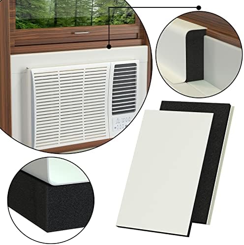 Breeze Stop Surround Isolation Painéis brancos para a unidade de janela AC Tampa de ar condicionado interno para inverno e verão