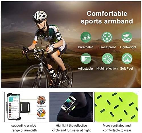 Coloque de ondas de caixa compatível com Motorola Moto G23 - Bravegem Flexsport, braçadeira ajustável para treino e correr para