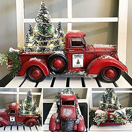 Red Truck Christmas Centerpieces: Árvore de Natal Luzes LED das decorações de Natal, Decorações de árvore de Natal Caminhão