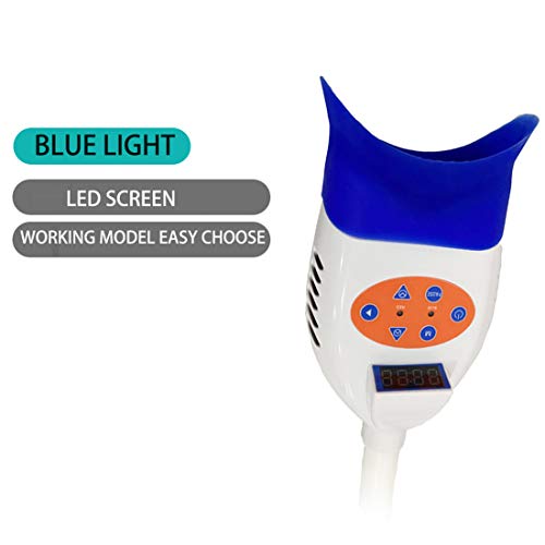 IXAER dentes de clareamento LED acelerador acelerador azul/vermelho 2 cores, suporte do piso Tipo de dentes frios dentários Máquina de branqueamento 36W para clínica dental e beleza de dentes com lâmpada LED de 10pcs