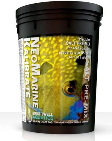 Brightwell Aquatics Neomarine Kalibrate - Pré -mistura de sal de precisão para aquários de recife marítimo, 450 galões