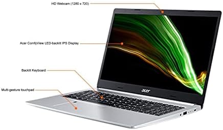 Acer Aspire 5 15,6 Slim Laptop AMD Ryzen 7 5700U AMD RADEON Gráficos iluminados KB Windows 11 Home w/mousepad