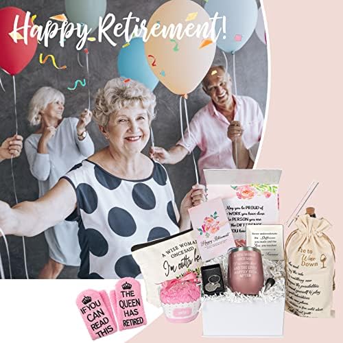 Presentes de aposentadoria de Urllinz para mulheres 2023 Presentes de aposentadoria felizes, 12 peças melhores presentes