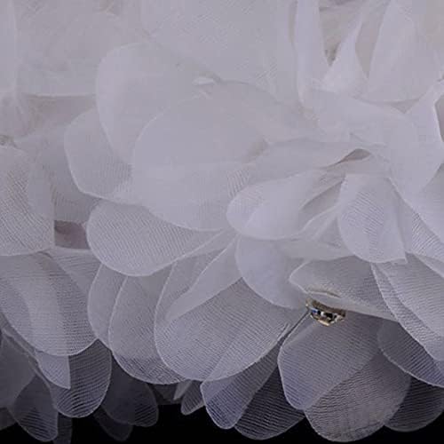 2pcs de casamento cestas de menina, cesta de flores brancas de cesta de flor de flores para decoração de casamento