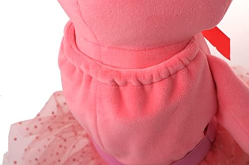 Anricgeo Pink Bear Plush Toy com bela saia super macia travesseiro de material de pelúcia adorável para aniversário