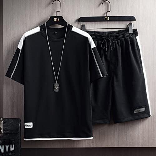 WPYYI Men's Summer Tracksuit Sportswear Sports Shorve T Tirchas+curtas conjuntos de duas peças masculino Casual Sports