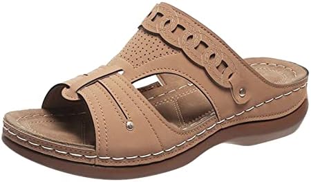Sandálias de cunha para mulheres largura ampla impressão/colorido puro bloco grossa salto interno sandálias externas de caminhada sapatos de caminhada