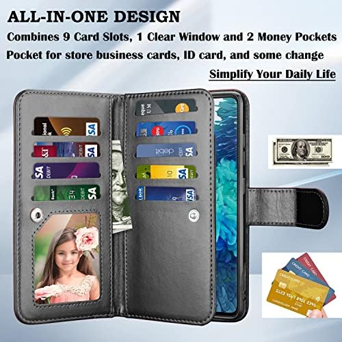 Takfox Galaxy S20 Fe 5G Caso, para Samsung S20 Fan Edition / S20 FE 5G Caixa da carteira, com slots de cartão de crédito Slots Folio