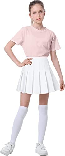 Cromoncent Girls Womens Pleated Skyt School Uniform Mini Shairs, 2 anos - 4xl