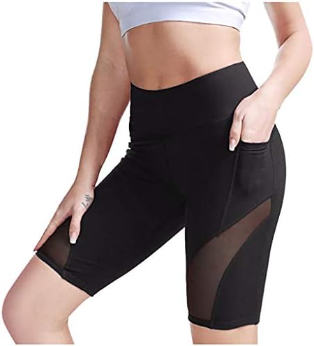 Realdo Mulheres de ioga de cintura alta com bolsos Controle de barriga Treino de trecho Export Sports Leggings academia