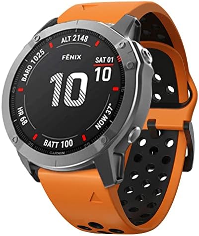 Otgkf Silicone 26mm 22mm Remação rápida Band para Garmin Fenix ​​6 6s 6x Pro 5x 5 5Plus 3 HR 935 S60 Watch EasyFit Watch Wrist Strap