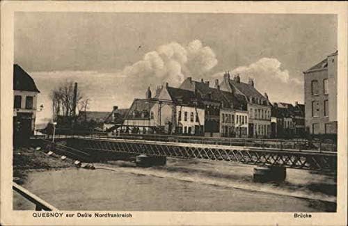 Quesnoy Sur deule Nordfrankreich Quesnoy-sur-deule, França Original Antique Post cartão