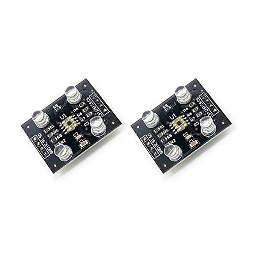 DEVMO 2PCS TCS230 TCS3200 RGB Módulo Detector de Reconhecimento de Cor de Luz com 4 LED compatível com MCU Ar-Duino