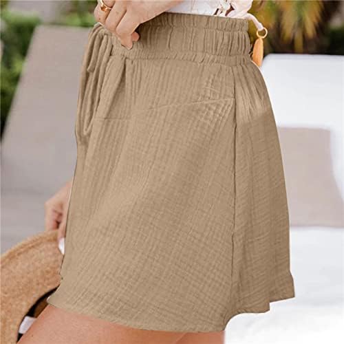 lcepcy plus size shorts casuais leves para mulheres de cordão