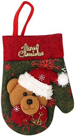 Doitool 12 PCs Cutter Cutter e Forks Bag Tower Solder Sacos de Presente Decoração de Natal (Little Bear
