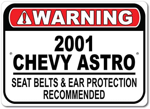 2001 01 Chevy Astro Seat Belt Recomendado Sinal rápido do carro, sinal de garagem de metal, decoração de parede, sinal do carro GM - 10x14 polegadas