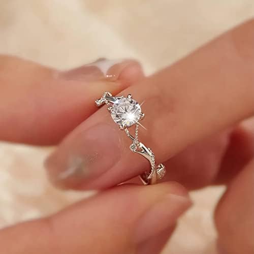 2023 Mulheres zirconia Bling Diamond Ring Noivado Ring de casamento Anel de coração AMOR AMOR