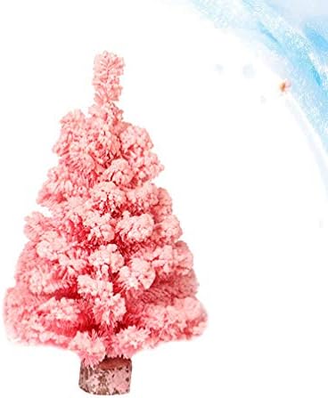 Toyvian Mini Artificial Snow Pine pinheiro de natal Desktop White Cedar Mini Christmas Tree Decoration for Office Home