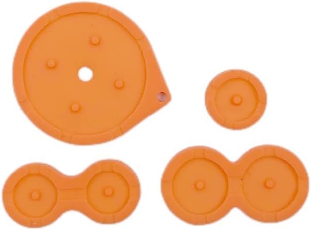 Substituição 1 botão de botão de set silicone condutive A B D-Pad Iniciar Selecione o teclado Rubber Contract Pad para Gameboy Advance SP GBA SP Orange