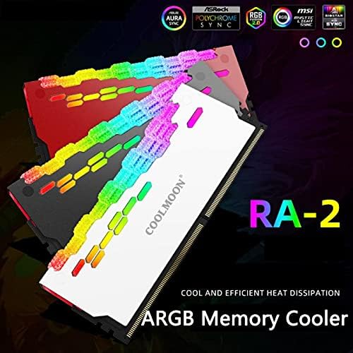 Conectores Ram Refrigerador de dissipador de calor 5V argb colorido espalhador de calor piscando para PC Acessórios para computadores de computadores RAM RAM - Espalhada de calor -