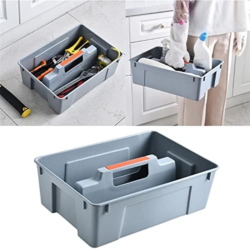 LAKIKAGJH Caixa de ferramentas Caixa de armazenamento de ferramentas de ferramentas Caixa de ferramentas de hardware portátil com alça para sala de estar de cozinha em casa