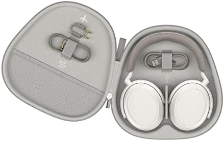 Sennheiser Momentum 4 fones de ouvido sem fio - fone de ouvido Bluetooth para chamadas cristalinas com cancelamento de ruído adaptativo, duração da bateria 60H e som personalizável, branco