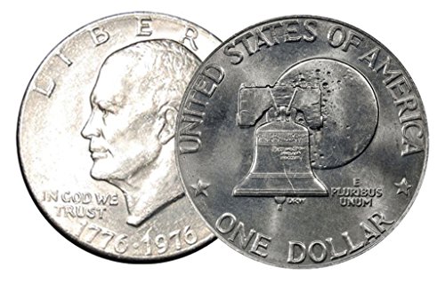 1976 P, D 2 Coin Set Tipo 2 Eisenhower Dólares não circulados