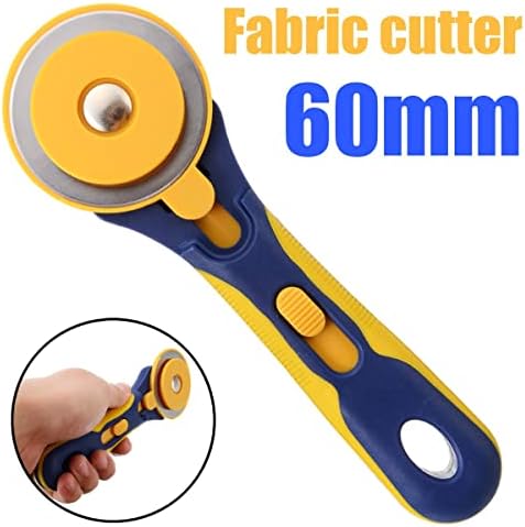 Cutter rotativo de 60 mm para retalhos de retalhos de tecido de costura de couro de couro rotativo cortador redondo cortador