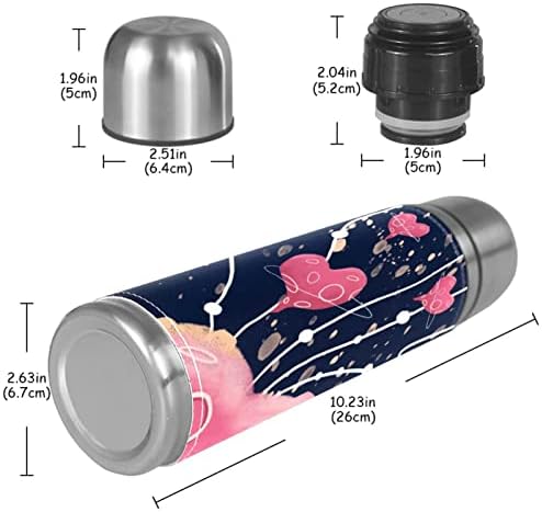 Célula estrelada cósmica aço inoxidável aço a vácuo caneca isolada menino garrafa de água térmica para bebidas quentes