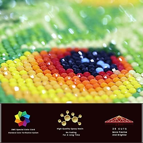 Kits de pintura de diamante 5D ZGMAXCL DIY para adultos iniciantes redondo pavões de broca completa e diamantes da montanha diamante