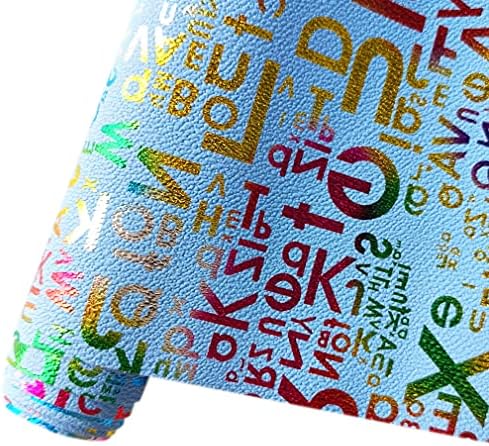 Letra de moda em relevo hyang pux lençóis de couro faux 1 roll 12 x53, couro falso muito adequado para artesanato fazendo
