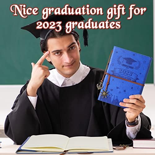 2023 Presentes de graduação para ele seu diário de couro inspirador de graduação para estudante da faculdade estudante