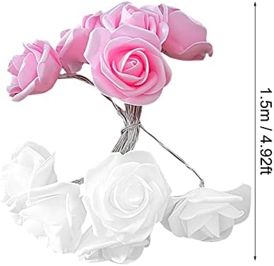 Guolarizi Rose Decoration Day Garden Led String Flower Wedding -Fairy Lights Decor de casa de Valentine