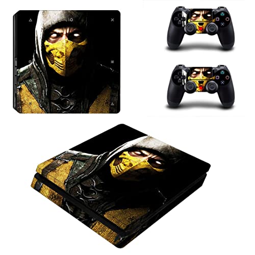 Para PS5 Disc - Game Ninja Mortal Best War Kombat X PS4 ou PS5 Skin Skin para PlayStation 4 ou 5 Console e Controladores